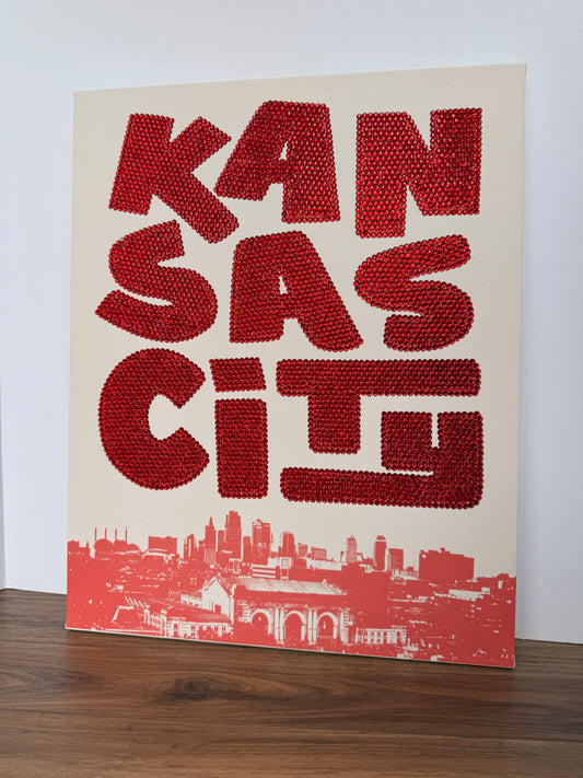 Kansas City Skyline (red)