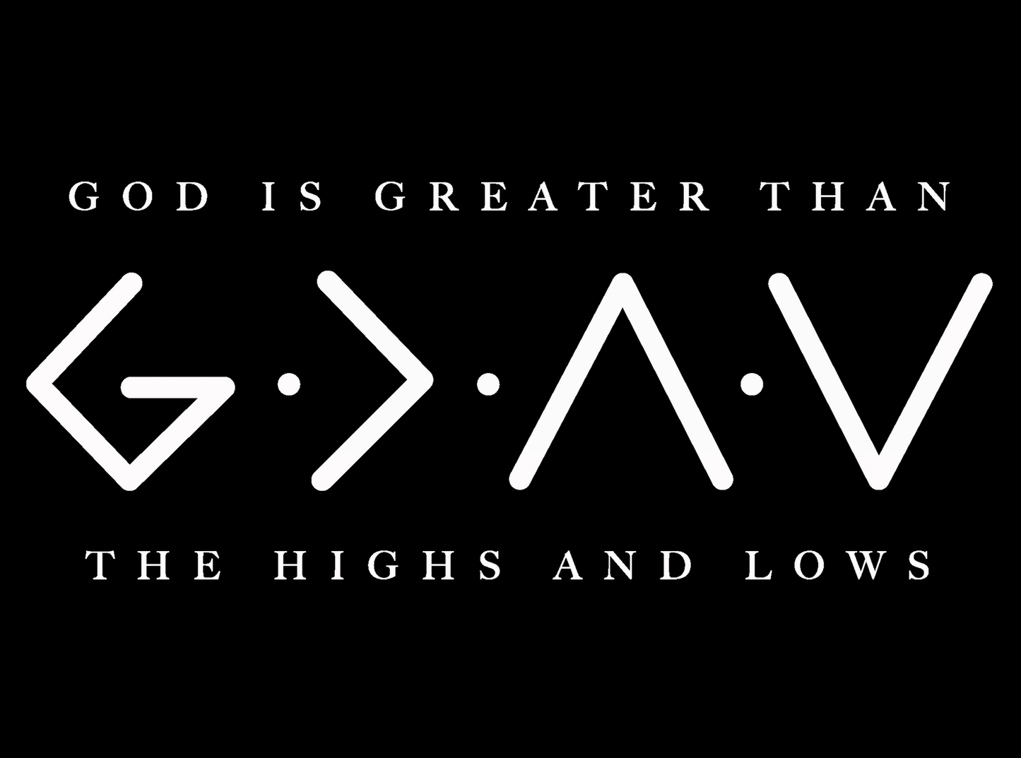 God is Greater Than our Highs and Lows